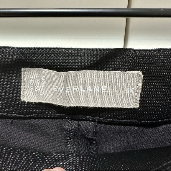 Everlane The Side-Zip Stretch Cotton Pant Black Size 10 - Picture 5 of 8